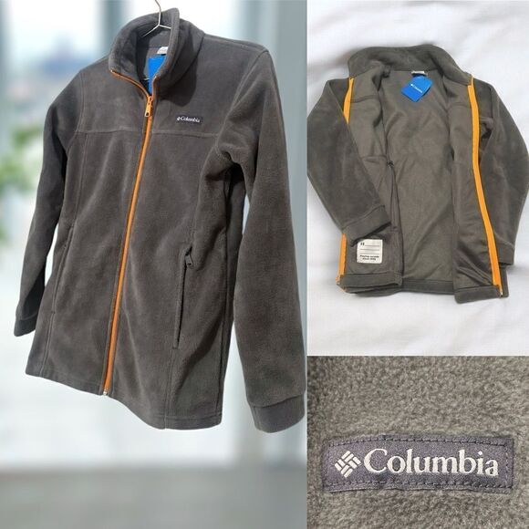 COLUMBIA Winter Snow Birch Falls Fleece Full Zip Jacket Jumper Sweater Size L - Picture 1 of 10